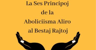 La Ses Principoj de la Aboliciisma Aliro al Bestaj Rajtoj